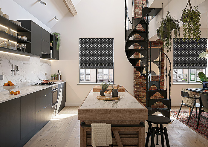 Hanalei, Basalt - Twist&Fit Roman Blind - Image 8